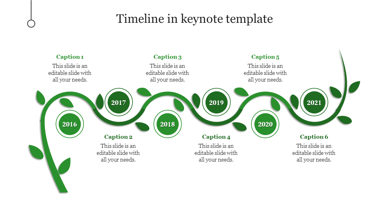 Use Our Timeline In Keynote Template Slide PPT Presentation